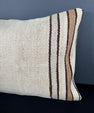 Turkish Hemp Pillow Cushion Natural Beige Brown Pillow Cushion Cover 16" x 24" #30098