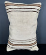 Turkish Hemp Pillow Cushion Natural Beige Brown Pillow Cushion Cover 16" x 24" #30098
