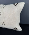 Turkish Hemp Pillow Cushion Natural Beige Black Pillow Cushion Cover 16" x 24" #30037
