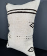 Turkish Hemp Pillow Cushion Natural Beige Black Pillow Cushion Cover 16" x 24" #30037