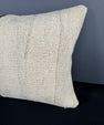 Turkish Hemp Pillow Cushion Natural Beige Black Pillow Cushion Cover 16" x 24" #30036