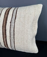 Turkish Hemp Pillow Cushion Natural Beige Brown Pillow Cushion Cover 16" x 24" #30110
