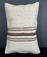 Turkish Hemp Pillow Cushion Natural Beige Brown Pillow Cushion Cover 16" x 24" #30110