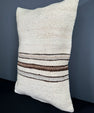 Turkish Hemp Pillow Cushion Natural Beige Brown Pillow Cushion Cover 16" x 24" #30110