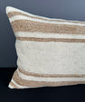 Turkish Hemp Pillow Cushion Natural Beige Brown Pillow Cushion Cover 16" x 24" #30114