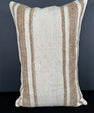 Turkish Hemp Pillow Cushion Natural Beige Brown Pillow Cushion Cover 16" x 24" #30114