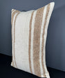 Turkish Hemp Pillow Cushion Natural Beige Brown Pillow Cushion Cover 16" x 24" #30114