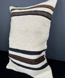 Turkish Hemp Pillow Cushion Natural Beige Black Pillow Cushion Cover 16" x 24" #30095