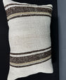 Turkish Hemp Pillow Cushion Natural Beige Brown Pillow Cushion Cover 16" x 24" #30096