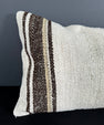 Turkish Hemp Pillow Cushion Natural Beige Brown Pillow Cushion Cover 16" x 24" #30096