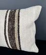 Turkish Hemp Pillow Cushion Natural Beige Brown Pillow Cushion Cover 16" x 24" #30096