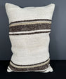 Turkish Hemp Pillow Cushion Natural Beige Brown Pillow Cushion Cover 16" x 24" #30096