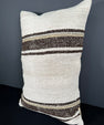 Turkish Hemp Pillow Cushion Natural Beige Brown Pillow Cushion Cover 16" x 24" #30096