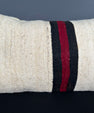 Turkish Hemp Pillow Cushion Natural Beige Red Pillow Cushion Cover 16" x 24" #30040
