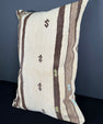 Turkish Hemp Pillow Cushion Natural Beige Brown Pillow Cushion Cover 16" x 24" #30136