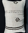 Turkish Hemp Pillow Cushion Natural Beige Black Pillow Cushion Cover 16" x 24" #30041