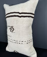 Turkish Hemp Pillow Cushion Natural Beige Black Pillow Cushion Cover 16" x 24" #30041