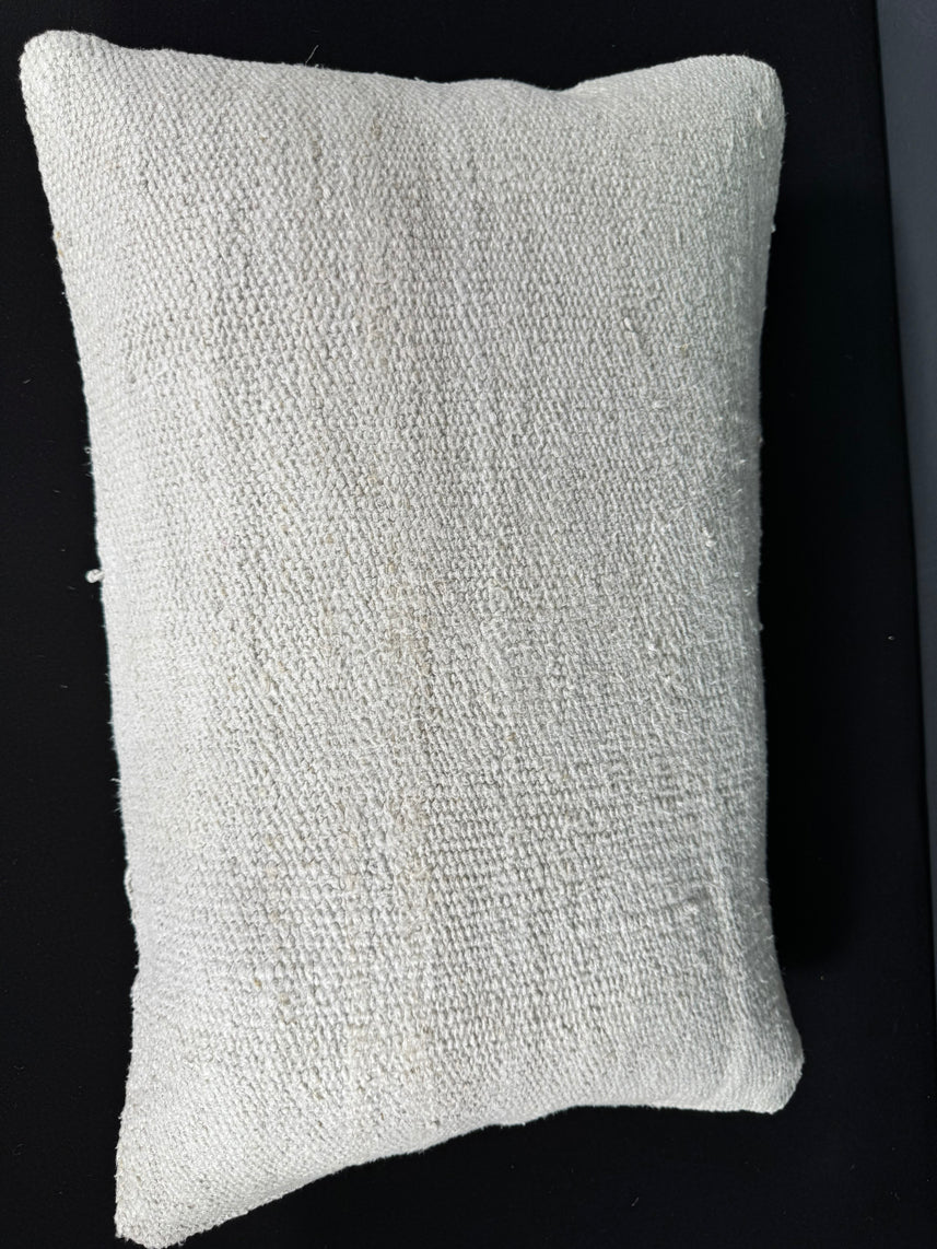 Turkish Hemp Pillow Cushion Natural Beige Pillow Cushion Cover 16" x 24" #30137