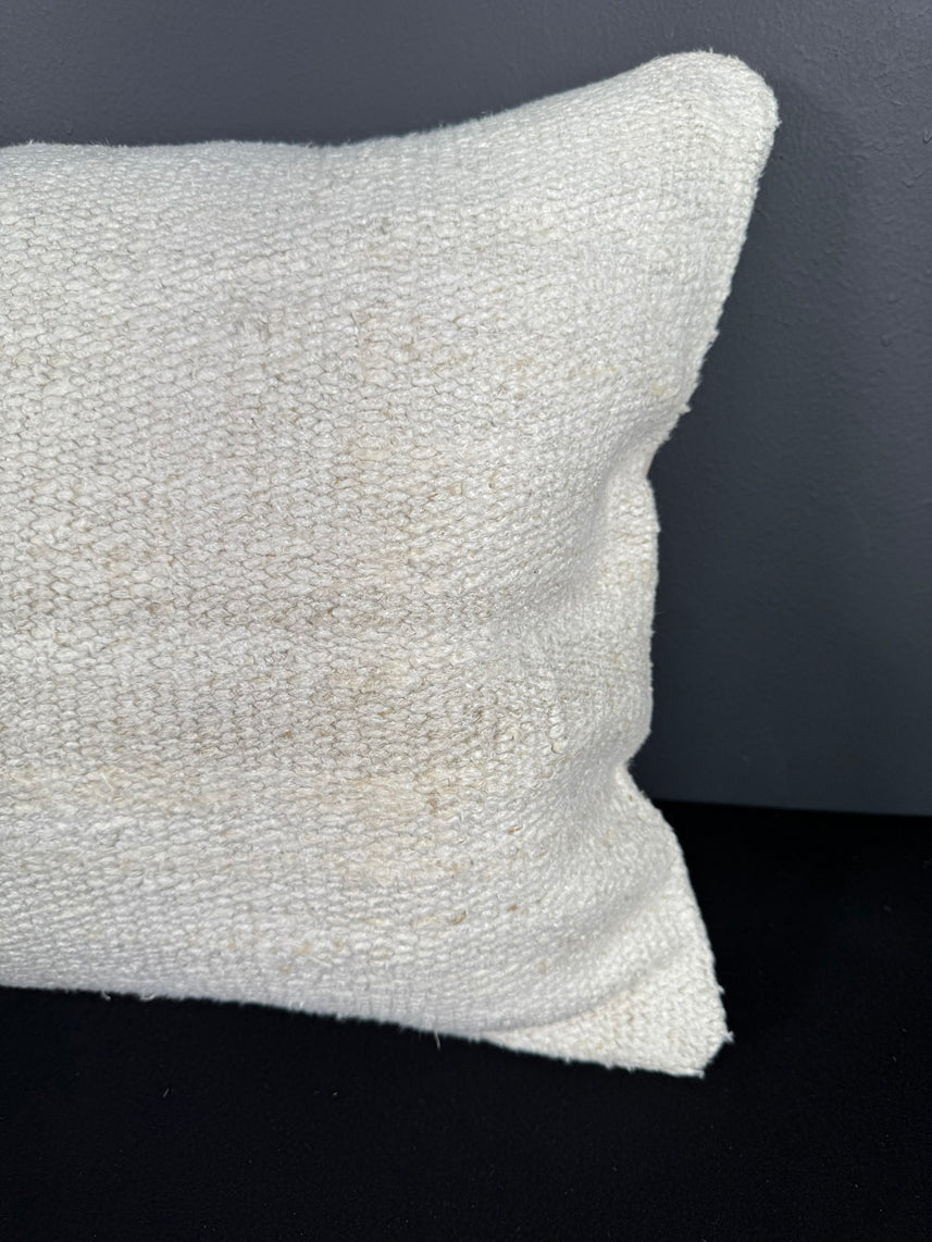 Turkish Hemp Pillow Cushion Natural Beige Pillow Cushion Cover 16" x 24" #30137