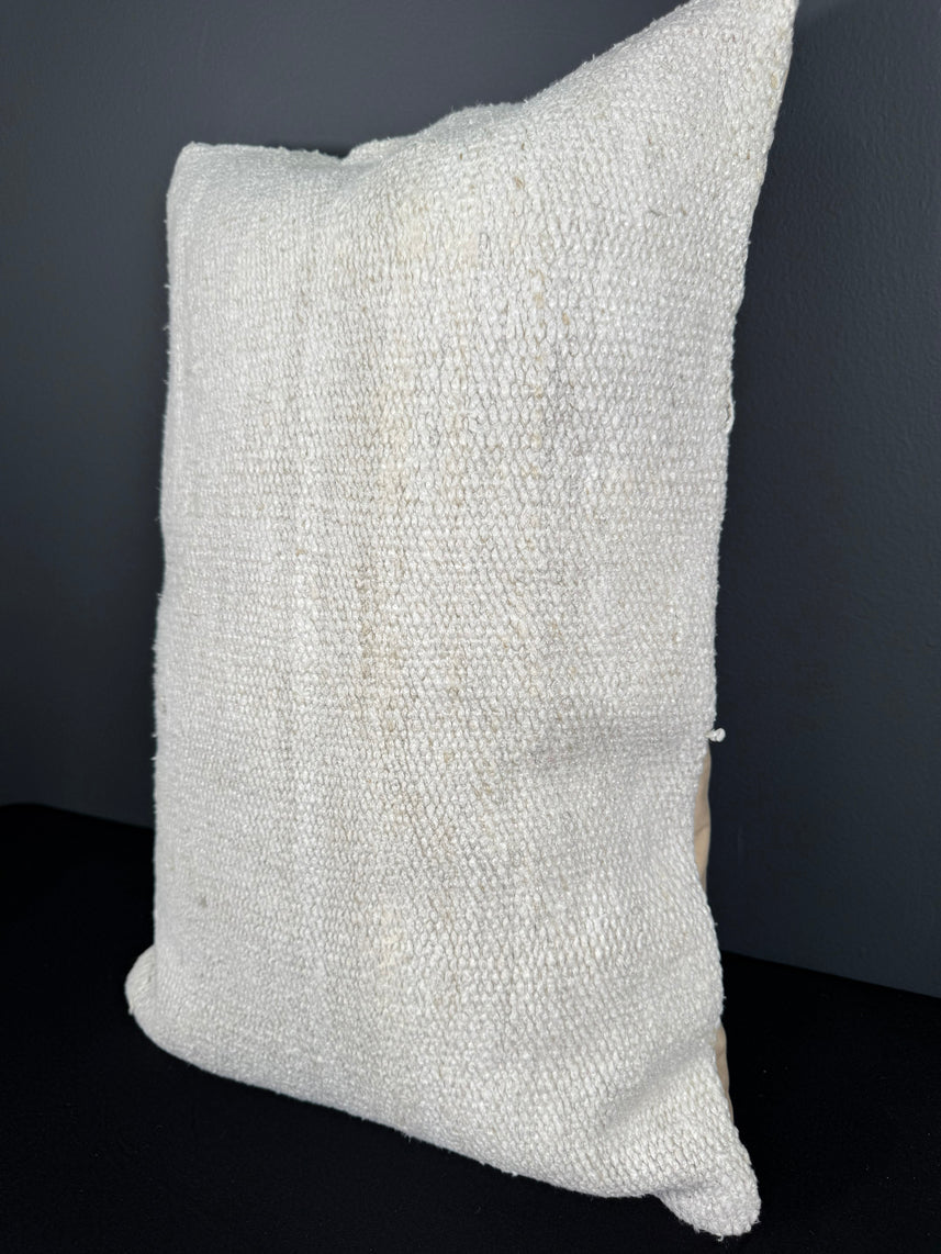 Turkish Hemp Pillow Cushion Natural Beige Pillow Cushion Cover 16" x 24" #30137