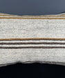 Turkish Hemp Pillow Cushion Natural Beige Brown Pillow Cushion Cover 16" x 24" #30127