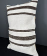 Turkish Hemp Pillow Cushion Natural Beige Dark Brown Pillow Cushion Cover 16" x 24" #30126