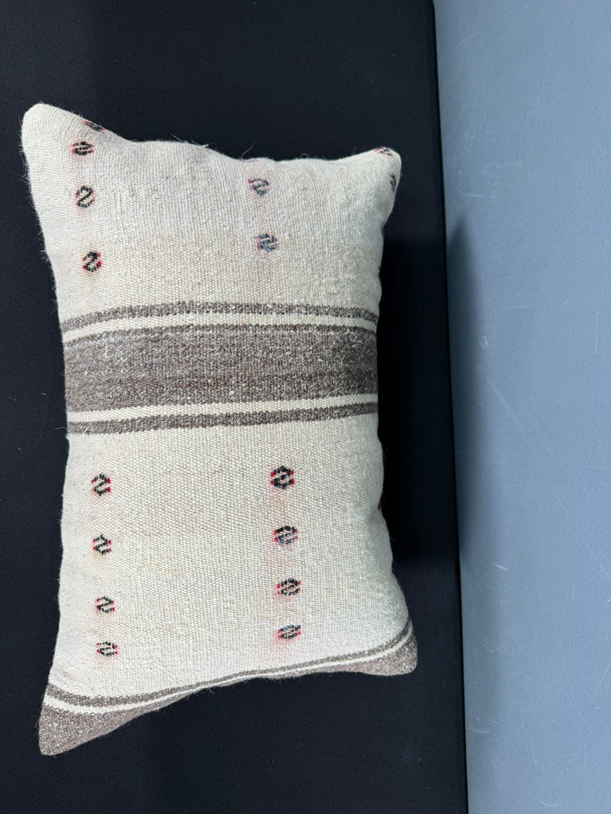 Turkish Hemp Pillow Cushion Natural Beige Brown Pillow Cushion Cover 16" x 24" #30042