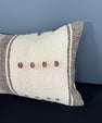 Turkish Hemp Pillow Cushion Natural Beige Brown Pillow Cushion Cover 16" x 24" #30042