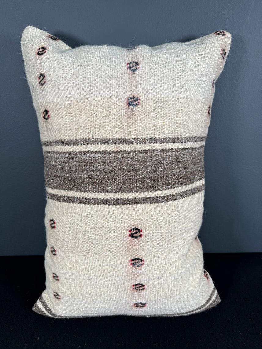 Turkish Hemp Pillow Cushion Natural Beige Brown Pillow Cushion Cover 16" x 24" #30042