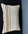 Turkish Hemp Pillow Cushion Natural Beige Brown Pillow Cushion Cover 16" x 24" #30043