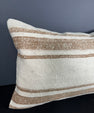 Turkish Hemp Pillow Cushion Natural Beige Brown Pillow Cushion Cover 16" x 24" #30043