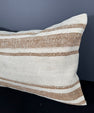 Turkish Hemp Pillow Cushion Natural Beige Brown Pillow Cushion Cover 16" x 24" #30043