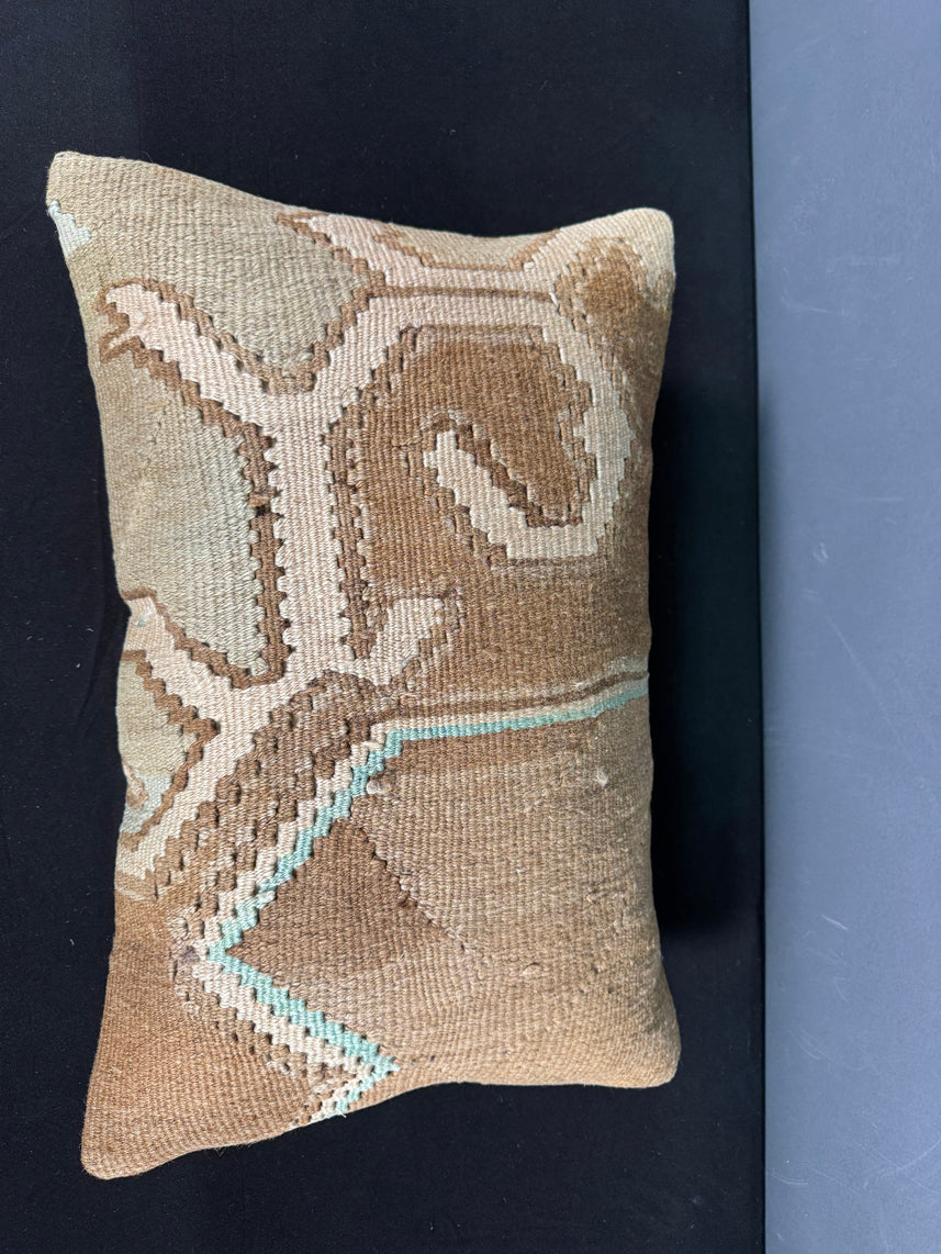 Turkish Hemp Pillow Cushion Natural Beige Brown Pillow Cushion Cover 16" x 24" #30134