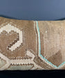 Turkish Hemp Pillow Cushion Natural Beige Brown Pillow Cushion Cover 16" x 24" #30134