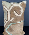 Turkish Hemp Pillow Cushion Natural Beige Brown Pillow Cushion Cover 16" x 24" #30134