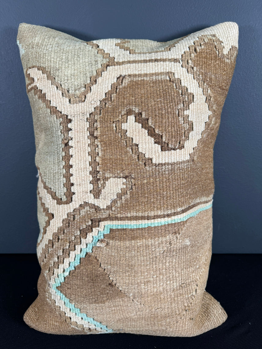 Turkish Hemp Pillow Cushion Natural Beige Brown Pillow Cushion Cover 16" x 24" #30134