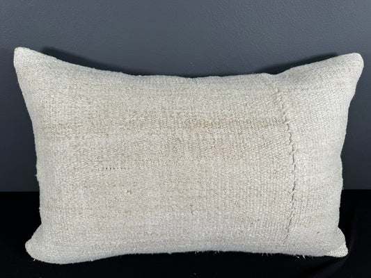 Turkish Hemp Pillow Cushion Natural Beige Pillow Cushion Cover 16" x 24" #30135
