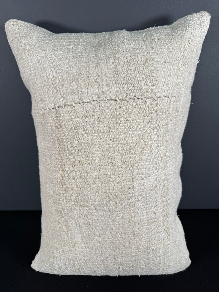Turkish Hemp Pillow Cushion Natural Beige Pillow Cushion Cover 16" x 24" #30135