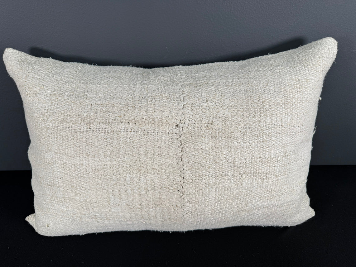Turkish Hemp Pillow Cushion Natural Beige Pillow Cushion Cover 16" x 24" #30112