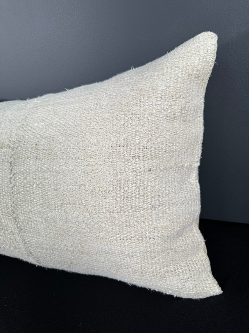 Turkish Hemp Pillow Cushion Natural Beige Pillow Cushion Cover 16" x 24" #30112