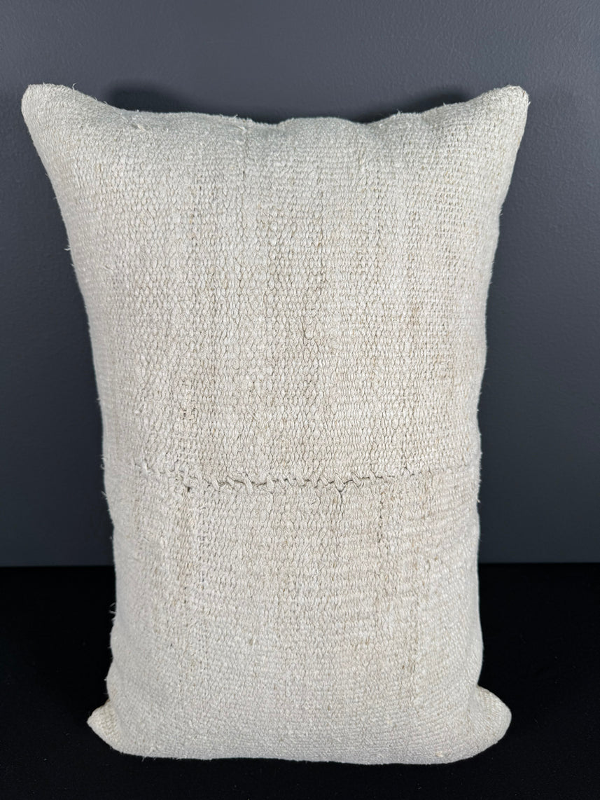 Turkish Hemp Pillow Cushion Natural Beige Pillow Cushion Cover 16" x 24" #30112