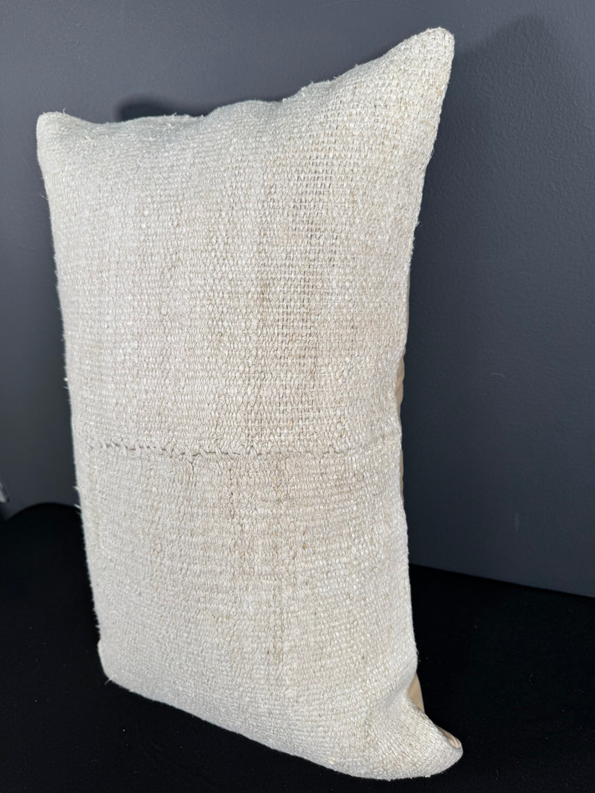 Turkish Hemp Pillow Cushion Natural Beige Pillow Cushion Cover 16" x 24" #30112