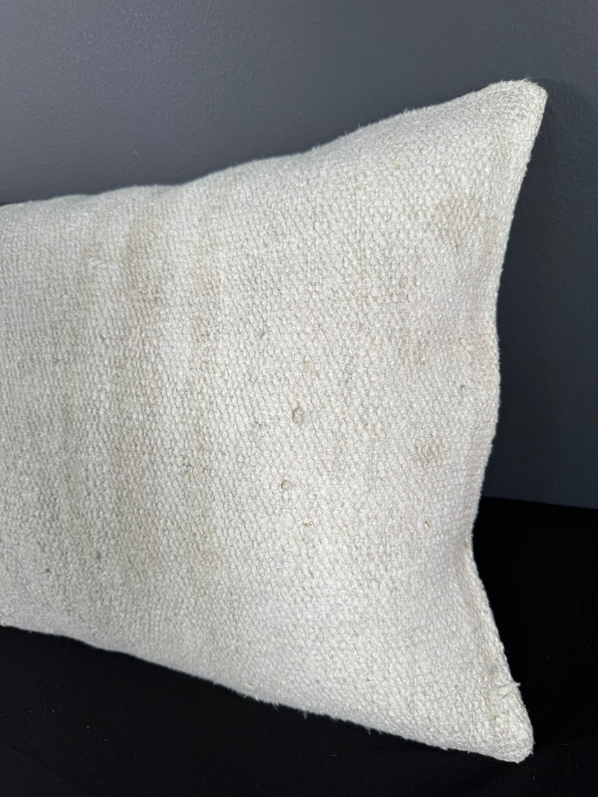 Turkish Hemp Pillow Cushion Natural Beige Pillow Cushion Cover 16" x 24" #30100