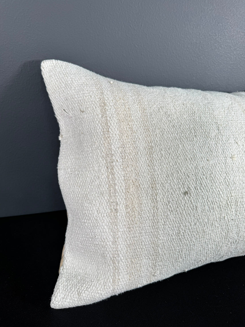 Turkish Hemp Pillow Cushion Natural Beige Pillow Cushion Cover 16" x 24" #30100