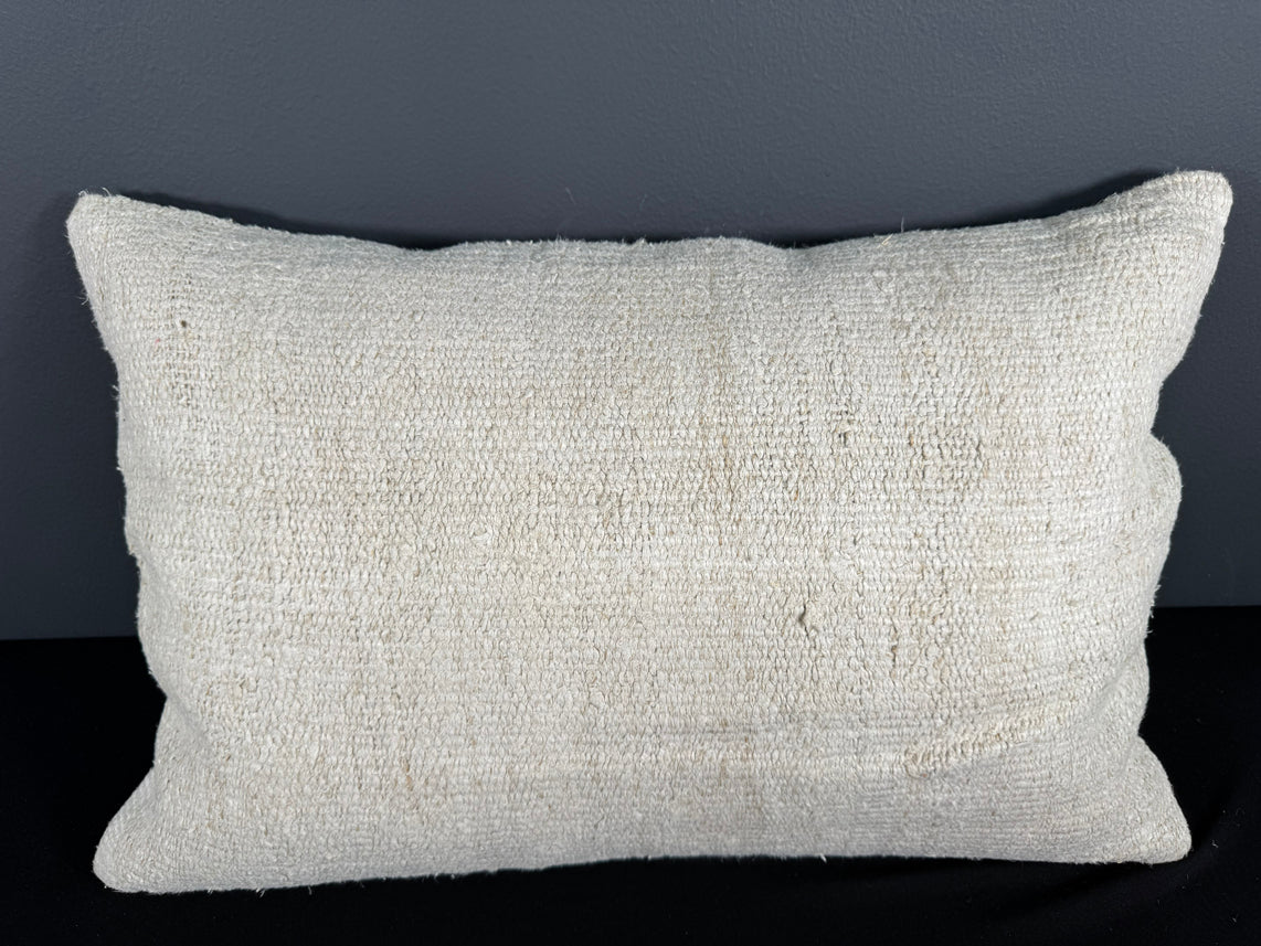 Turkish Hemp Pillow Cushion Natural Beige Pillow Cushion Cover 16" x 24" #30113
