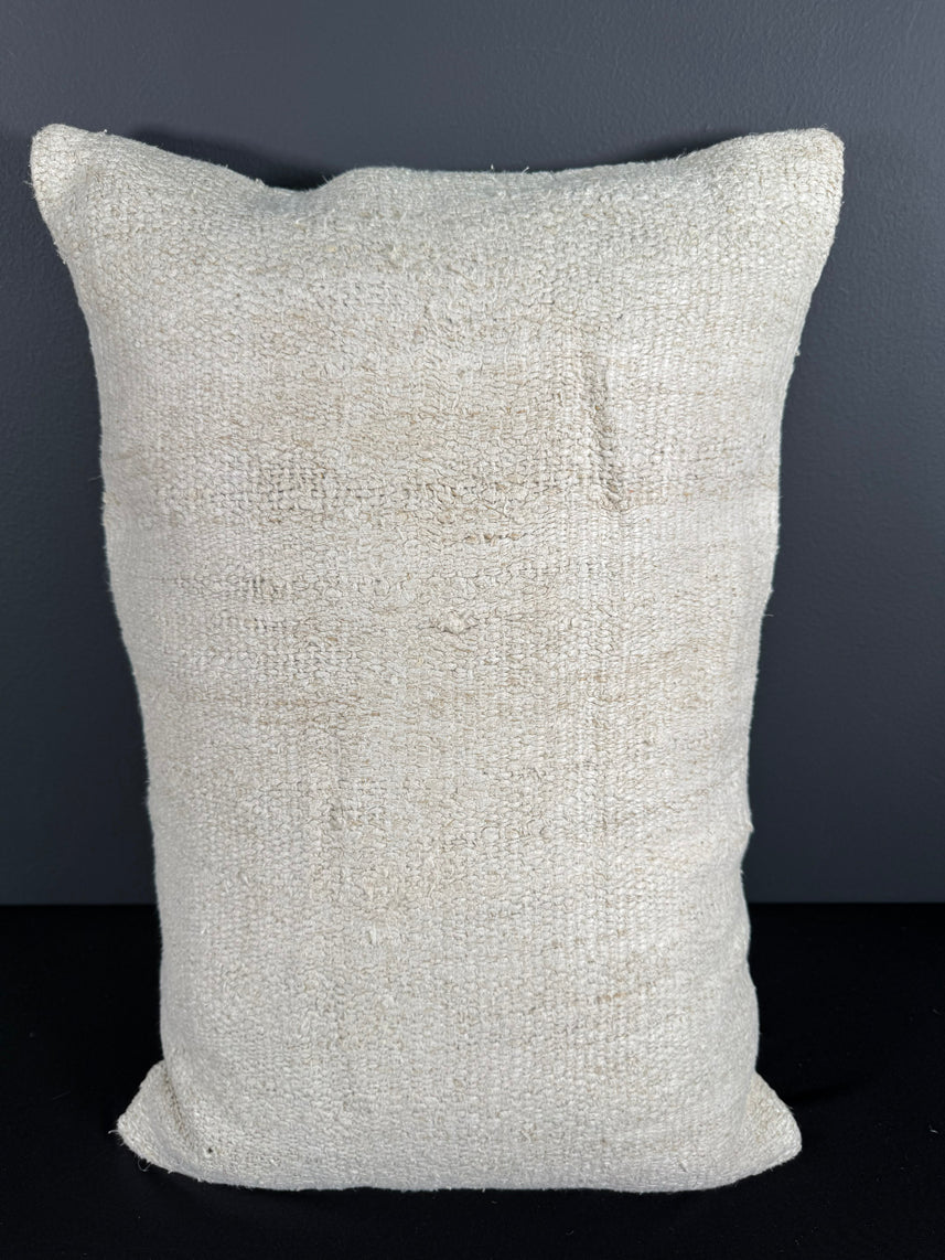 Turkish Hemp Pillow Cushion Natural Beige Pillow Cushion Cover 16" x 24" #30113