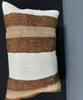 Turkish Hemp Pillow Cushion Natural Beige Brown Pillow Cushion Cover 16" x 24" #30021