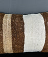 Turkish Hemp Pillow Cushion Natural Beige Brown Pillow Cushion Cover 16" x 24" #30021