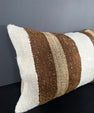 Turkish Hemp Pillow Cushion Natural Beige Brown Pillow Cushion Cover 16" x 24" #30021
