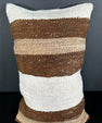 Turkish Hemp Pillow Cushion Natural Beige Brown Pillow Cushion Cover 16" x 24" #30021